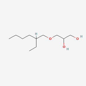 3-((2-Ethylhexyl)oxy)propane-1,2-diol chemical structure (CAS 70445-33-9)