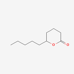 6-Pentyltetrahydro-2H-pyran-2-one chemical structure (CAS 705-86-2)
