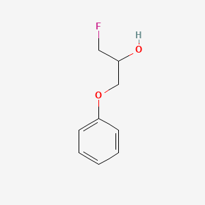 1-Fluoro-3-phenoxypropan-2-ol chemical structure (CAS 705-97-5)
