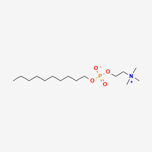 Decyl (2-(trimethylammonio)ethyl) phosphate chemical structure (CAS 70504-28-8)