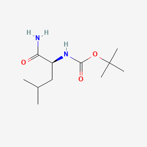 (S)-tert-Butyl (1-amino-4-methyl-1-oxopentan-2-yl)carbamate chemical structure (CAS 70533-96-9)