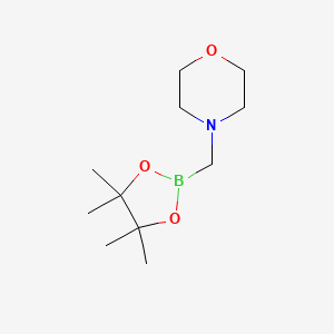 4-((4,4,5,5-Tetramethyl-1,3,2-dioxaborolan-2-yl)methyl)morpholine chemical structure (CAS 70558-05-3)