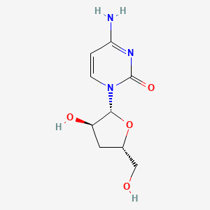 4-Amino-1-((2R,3R,5S)-3-hydroxy-5-(hydroxymethyl)tetrahydrofuran-2-yl)pyrimidin-2(1H)-one chemical structure (CAS 7057-33-2)