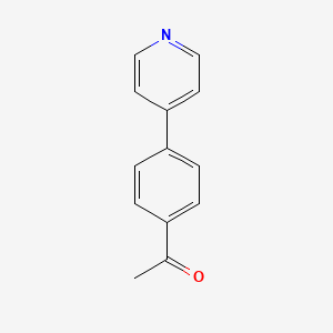 1-(4-(Pyridin-4-yl)phenyl)ethan-1-one chemical structure (CAS 70581-00-9)