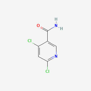 4,6-Dichloronicotinamide chemical structure (CAS 70593-57-6)