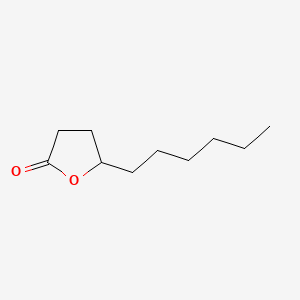 5-Hexyldihydrofuran-2(3H)-one chemical structure (CAS 706-14-9)