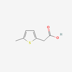 2-(5-Methylthiophen-2-yl)acetic acid chemical structure (CAS 70624-30-5)