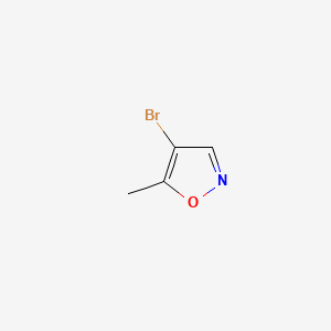 4-Bromo-5-methylisoxazole chemical structure (CAS 7064-37-1)