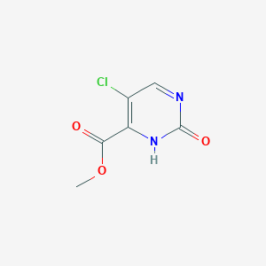 Methyl 5-chloro-2-oxo-2,3-dihydropyrimidine-4-carboxylate chemical structure (CAS 70662-93-0)
