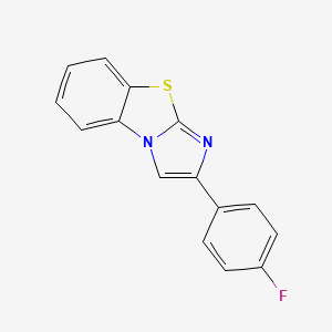 2-(4-Fluorophenyl)benzo[d]imidazo[2,1-b]thiazole chemical structure (CAS 7067-87-0)