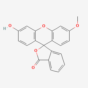 3'-Hydroxy-6'-methoxy-3H-spiro[isobenzofuran-1,9'-xanthen]-3-one chemical structure (CAS 70672-05-8)