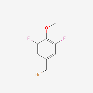 3,5-Difluoro-4-methoxybenzyl bromide chemical structure (CAS 706786-42-7)