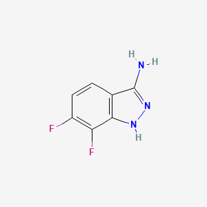 6,7-Difluoro-1H-indazol-3-amine chemical structure (CAS 706805-37-0)