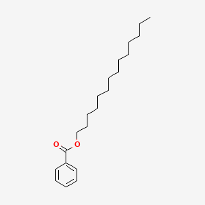 Tetradecyl benzoate chemical structure (CAS 70682-72-3)