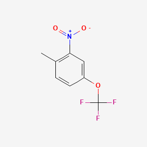 1-Methyl-2-nitro-4-(trifluoromethoxy)benzene chemical structure (CAS 70692-45-4)