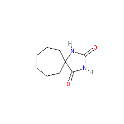 1,3-Diazaspiro[4.6]undecane-2,4-dione chemical structure (CAS 707-16-4)