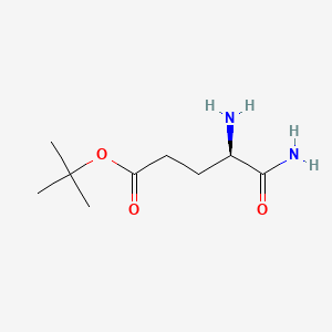 (R)-tert-Butyl 4,5-diamino-5-oxopentanoate chemical structure (CAS 70701-78-9)