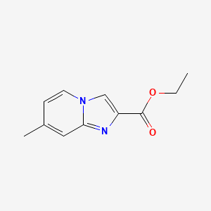 Ethyl 7-methylimidazo[1,2-a]pyridine-2-carboxylate chemical structure (CAS 70705-33-8)