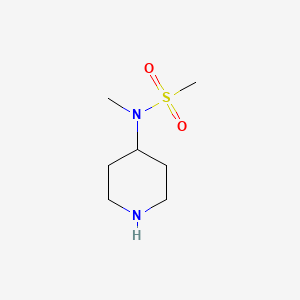 N-Methyl-N-(piperidin-4-yl)methanesulfonamide chemical structure (CAS 70724-74-2)