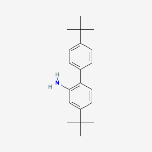 4,4'-Di-tert-butyl-[1,1'-biphenyl]-2-amine chemical structure (CAS 70728-92-6)