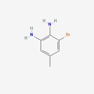 3-Bromo-5-methylbenzene-1,2-diamine chemical structure (CAS 70733-25-4)