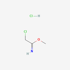 Methyl 2-chloroacetimidate hydrochloride chemical structure (CAS 70737-12-1)
