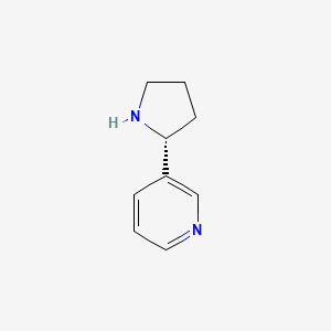 (R)-3-(Pyrrolidin-2-yl)pyridine chemical structure (CAS 7076-23-5)