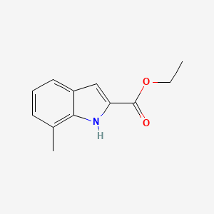 Ethyl 7-methyl-1H-indole-2-carboxylate chemical structure (CAS 70761-93-2)
