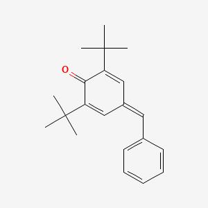4-Benzylidene-2,6-di-tert-butylcyclohexa-2,5-dienone chemical structure (CAS 7078-98-0)