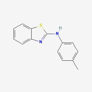 N-(p-Tolyl)benzo[d]thiazol-2-amine chemical structure (CAS 70785-26-1)