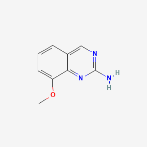 2-Amino-8-methoxyquinazoline chemical structure (CAS 708-15-6)