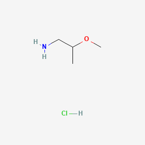 2-Methoxypropan-1-amine hydrochloride chemical structure (CAS 70807-90-8)