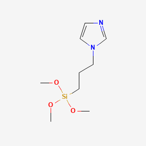 1-(3-(Trimethoxysilyl)propyl)-1H-imidazole chemical structure (CAS 70851-51-3)