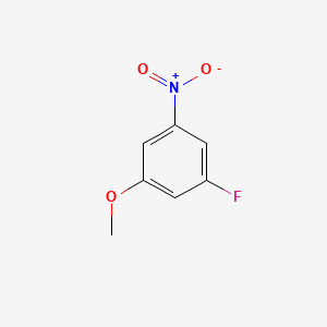 1-Fluoro-3-methoxy-5-nitrobenzene chemical structure (CAS 7087-60-7)
