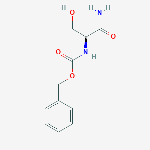 (S)-Benzyl (1-amino-3-hydroxy-1-oxopropan-2-yl)carbamate chemical structure (CAS 70897-15-3)