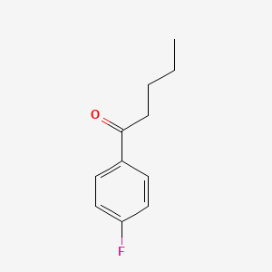 1-(4-Fluorophenyl)pentan-1-one chemical structure (CAS 709-24-0)