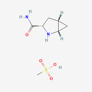 (1S,3S,5S)-2-Azabicyclo[3.1.0]hexane-3-carboxamide methanesulfonate chemical structure (CAS 709031-45-8)