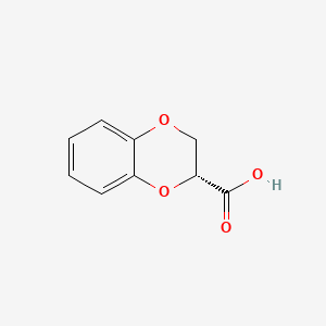 (R)-1,4-Benzodioxane-2-carboxylic acid chemical structure (CAS 70918-53-5)