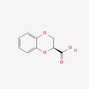 (S)-1,4-Benzodioxane-2-carboxylic acid chemical structure (CAS 70918-54-6)