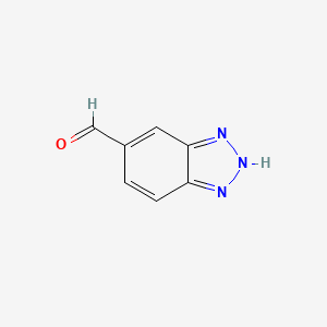 1H-Benzo[d][1,2,3]triazole-5-carbaldehyde chemical structure (CAS 70938-42-0)