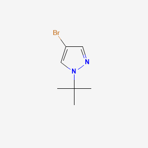 4-Bromo-1-(tert-butyl)-1H-pyrazole chemical structure (CAS 70951-85-8)