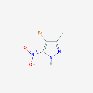 4-Bromo-5-methyl-3-nitro-1H-pyrazole chemical structure (CAS 70951-96-1)