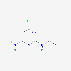6-Chloro-N2-ethylpyrimidine-2,4-diamine chemical structure (CAS 70958-42-8)