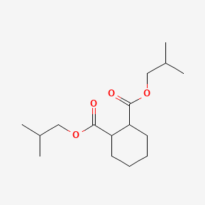 Diisobutyl cyclohexane-1,2-dicarboxylate chemical structure (CAS 70969-58-3)