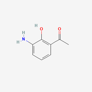 1-(3-Amino-2-hydroxyphenyl)ethanone chemical structure (CAS 70977-72-9)