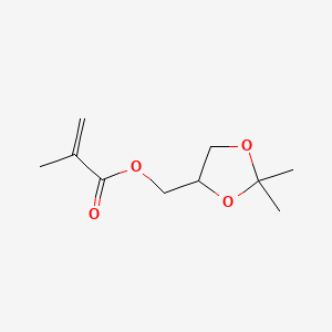 (2,2-Dimethyl-1,3-dioxolan-4-yl)methyl methacrylate chemical structure (CAS 7098-80-8)