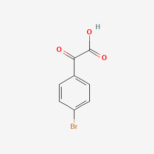 2-(4-Bromophenyl)-2-oxoacetic acid chemical structure (CAS 7099-87-8)