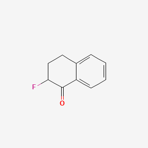 2-Fluoro-3,4-dihydronaphthalen-1(2H)-one chemical structure (CAS 71019-06-2)