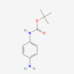 tert-Butyl (4-aminophenyl)carbamate chemical structure (CAS 71026-66-9)