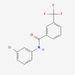 N-(3-Bromophenyl)-3-(trifluoromethyl)benzamide chemical structure (CAS 710310-54-6)